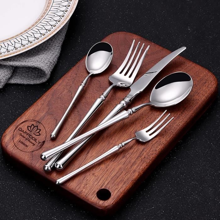 6 Couverts De Noël En Acier Inox Doré - Cuillères Et Fourchettes Avec Décorations 3D Mignonnes