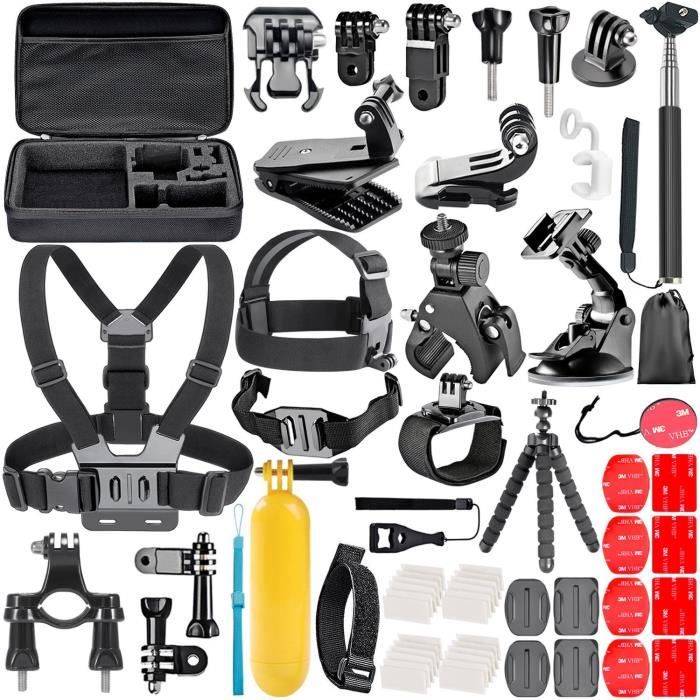 58-en-1 Action Caméra Kit d'Accessoires pour GoPro Hero 4/5 Session, Hero 1/2/3/3 +/4/5, SJ4000/5000, Nikon et Sony Sport DV