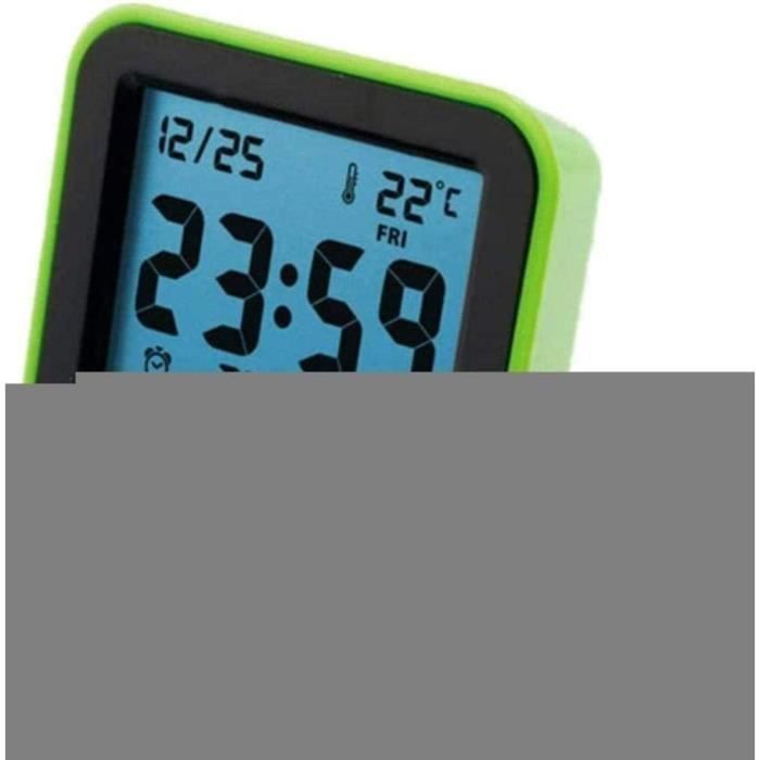 Réveil Projecteur Honseadek - Horloge Numérique Avec Projection Au Plafond, Température, USB - Blanc - 11