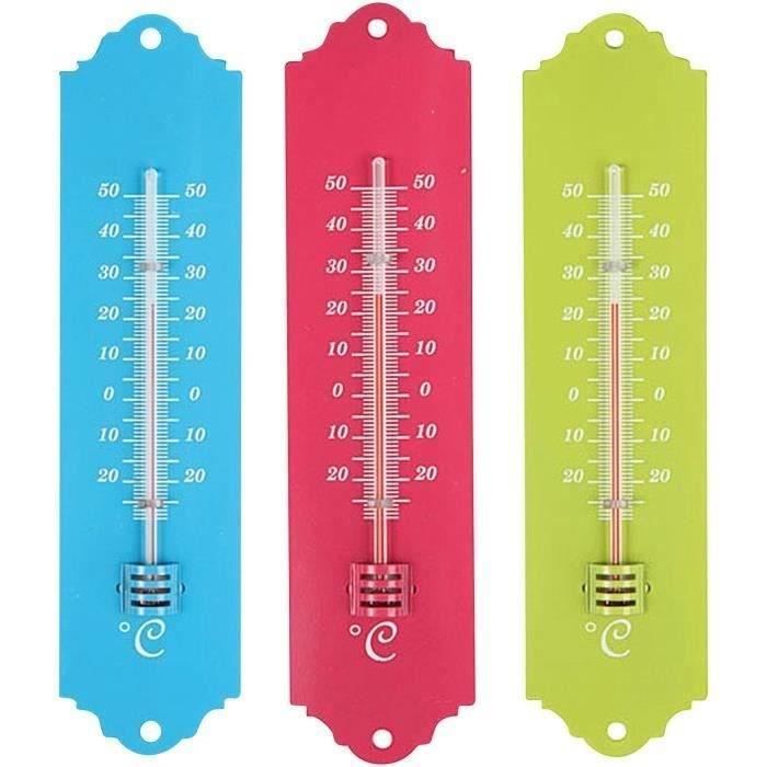 SPEAR & JACKSON Thermomètre métal 20 cm - Coloris aléatoires