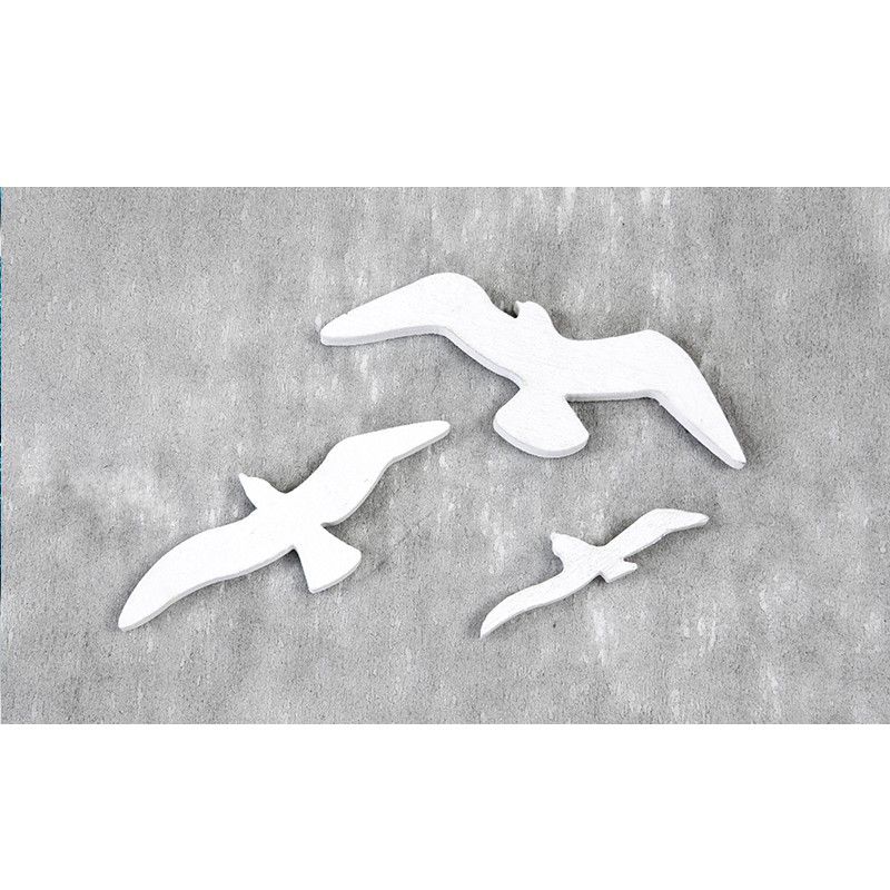 9 Mouettes Deco Bois 3 Tailles Cdiscount Maison