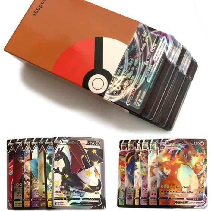 Cartes Pokemon GX et Mega Pokemon - Kengb - Jeu de 100 cartes - Haute  qualité et image claire - Cdiscount Jeux - Jouets