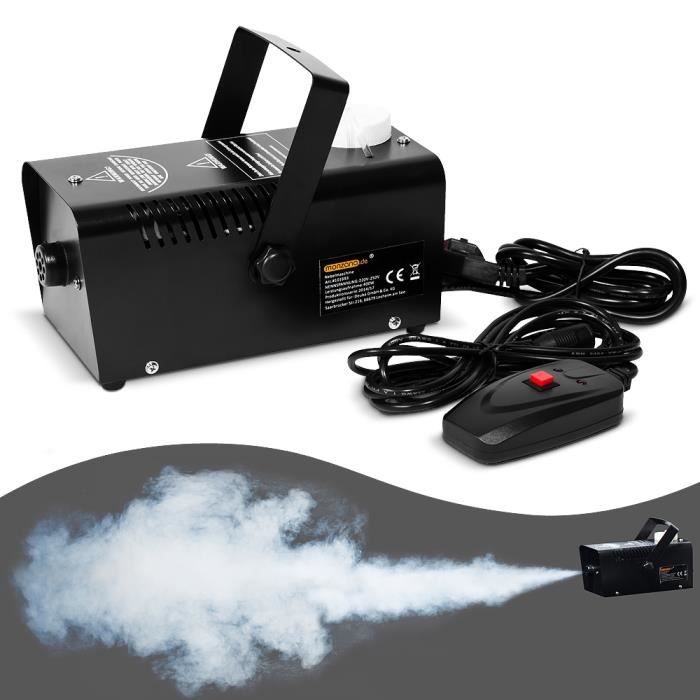 Futchoy Machine à brouillard Machine à Fumée de Fête avec Télécommande 6 × 3W LED pour Effets de Scène de Disco DJ KTV 1200W 