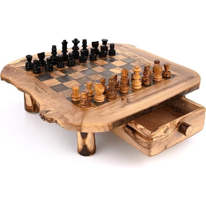 OLIVIEU ~ Intelligent ~ Jeu d'echecs en Bois de Haute qualite ~ en Bois