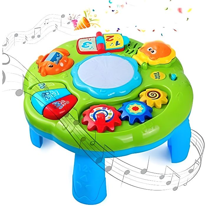 Table d'activité, jouets pour bébé, table d'apprentissage musicale