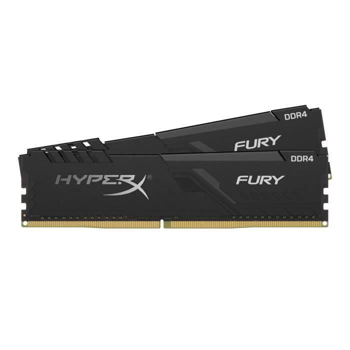  Memoire PC Kingston HyperX Fury Black DDR4 3000MHz 2x8Go (HX430C15FB3K2-16) pas cher