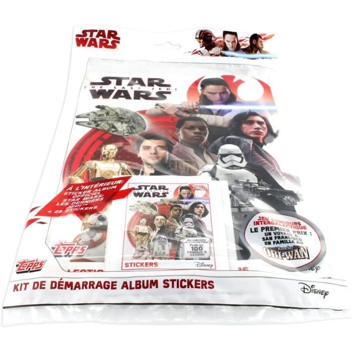 Cartes à collectionner Star Wars Les Derniers Jedi Album + Stickers 168572 Cdiscount Jeux Cartes à collectionner Star Wars Les Derniers Jedi Album + Stickers 168572 Cdiscount Jeux