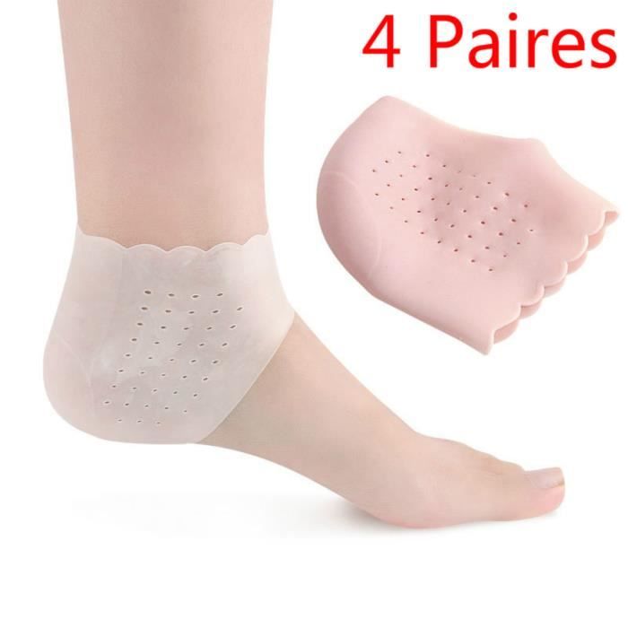 2 Paires Protege Talon, Protege Talon Silicone Respirant Protège Talons en  Gel pour Proteger Pied Arrière et Soulager La Douleur Pieds Sec :  : Hygiène et Santé