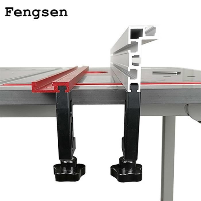 Limiteur Pour Rail En T - 30 Types De Toboggan | Travail Du Bois | Fixation Et Guidage Précise | Alliage D'Aluminium