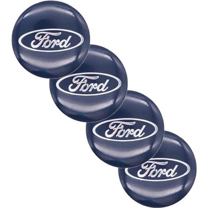 Garneck Lot De 4 Autocollants Pour Centre De Roue De Voiture, Installation Facile, Matériau Durable