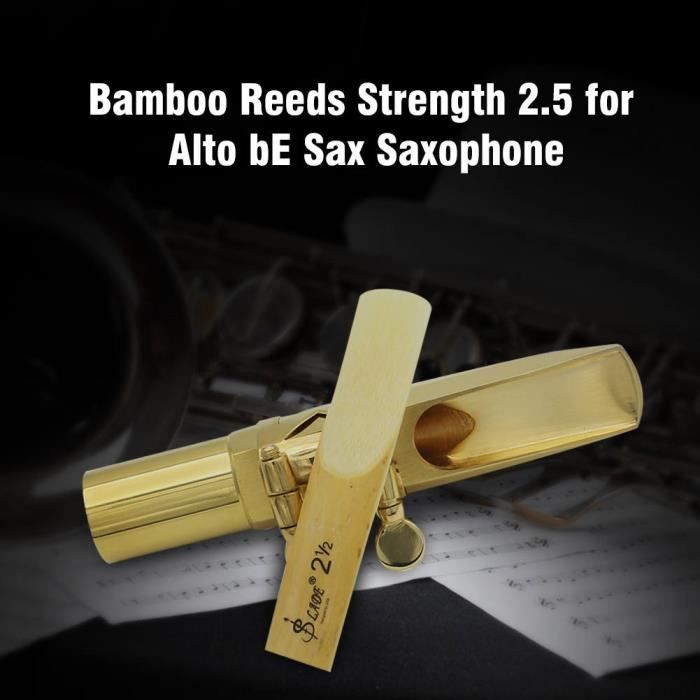 Anche Saxophone Alto LADE 10 pièces anches en bambou force 2.5