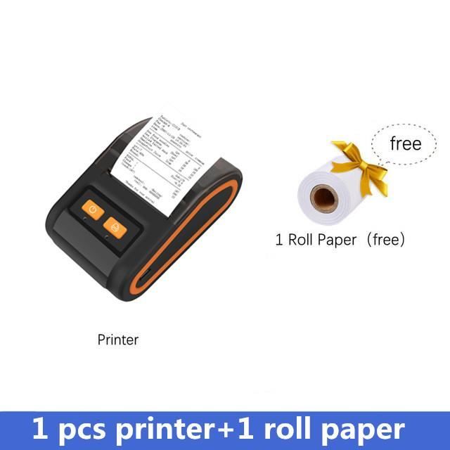 Imprimante Thermique Sans Fil 58mm GOOJPRT - Bluetooth Portable Pour Tickets, Reçus - Compatible Android/iOS/Windows