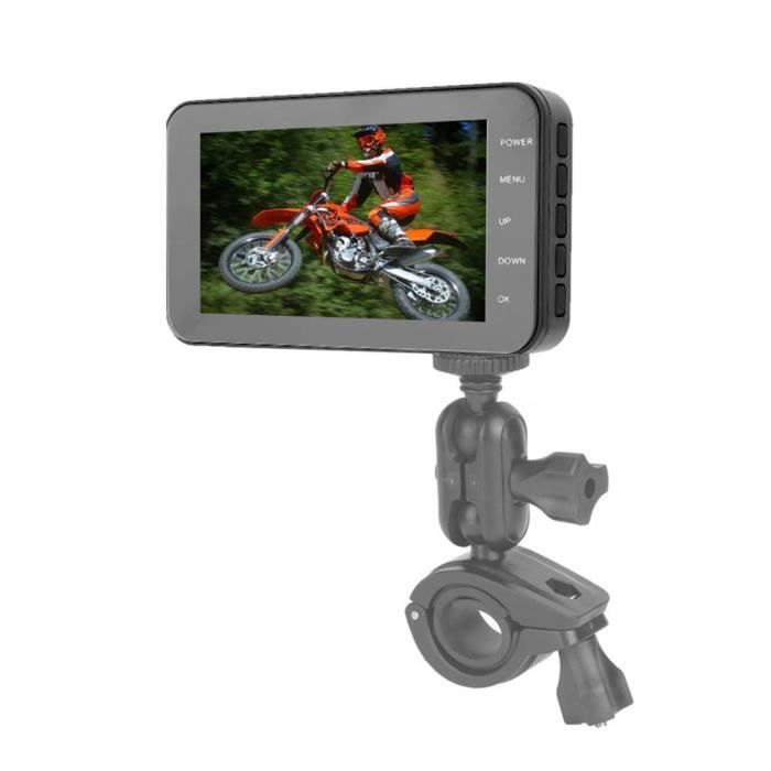 Enregistreur de conduite auto moto avec double caméra HD 1080P /  720P filaire waterproof GPS