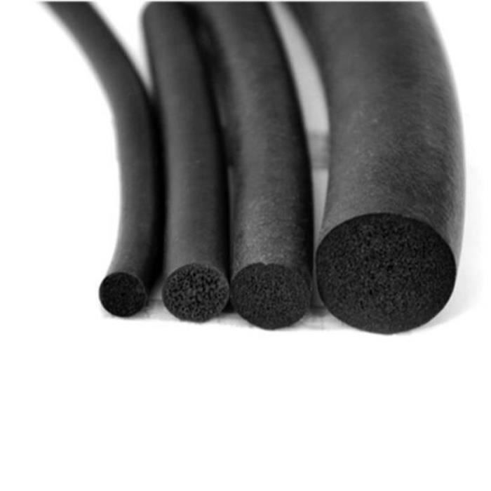 Bande D'étanchéité Ronde En Caoutchouc Diamètre 7mm, Longueur 2m - Joint Pour Fenêtre, Bricolage