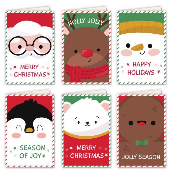 Carte de voeux,Carte de vœux de noël en forme de cerf,carte postale