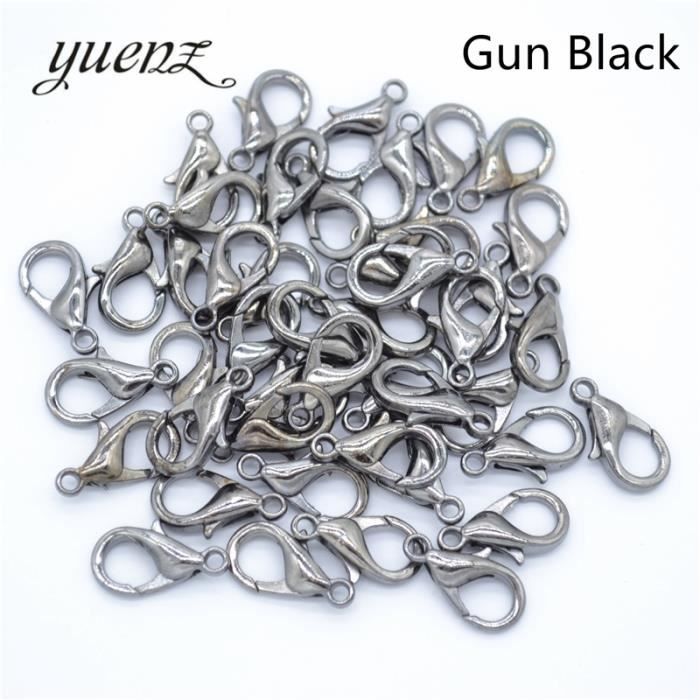 Wuuycoky Doré Bague Ovale Big Head Boucle Homard Fermoirs Pivotant Snap