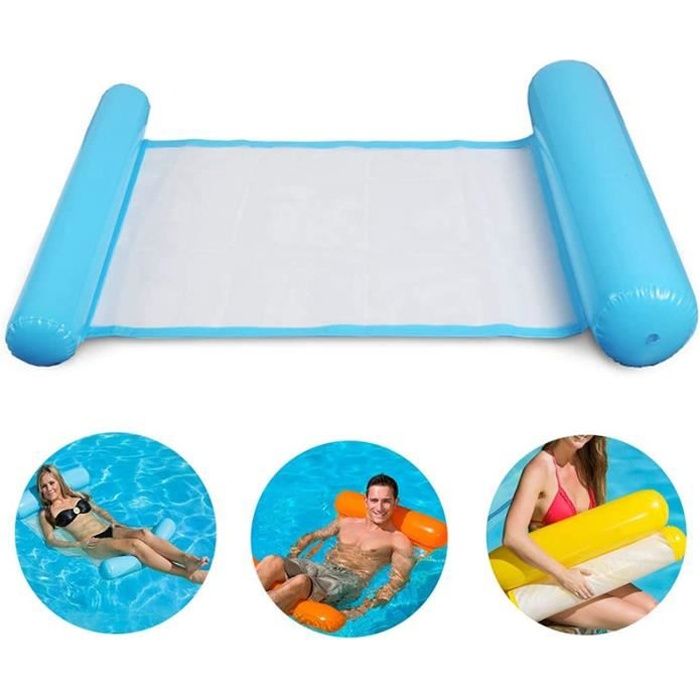 Matelas Filet Pour Piscine 160x90 Cm | Hamac Gonflable, Siège Flottant | Pour Adultes Et Enfants, Jusqu’à 200 Kg - 8