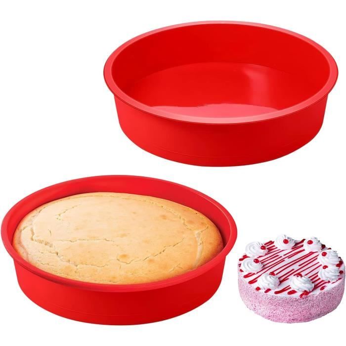 Moules à Gâteau Silicone – Ronds 4/6/8 Pouces Et Forme Fleur, Antiadhésifs, Pour Four Et Congélateur