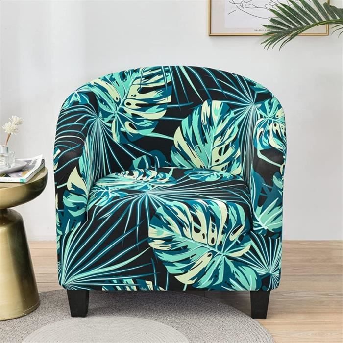 Housse De Fauteuil Chesterfield Highdi - Extensible Vert Armée - 92% Polyester, 8% Élasthanne - Lavable