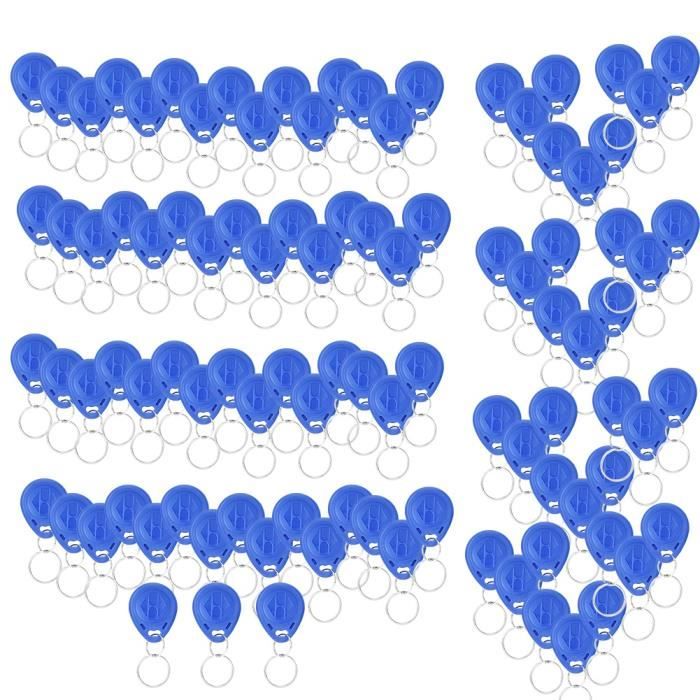 30 étiquettes Porte-clés Plastiques Multicolores - Blanc, Bleu, Rose, Réutilisables, Pour Classer Clés, Bagages, Vestiaires