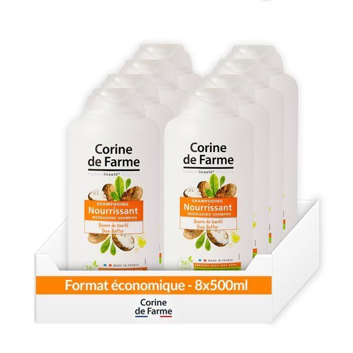 Éco Pack de 8 x Shampooing Nourrisant au Beurre de Karité