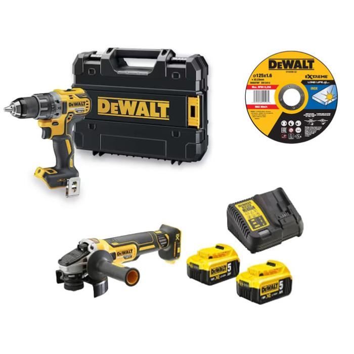 Pack d'outils 18V XR DEWALT DCD791 DCG405 Sans fil Batterie