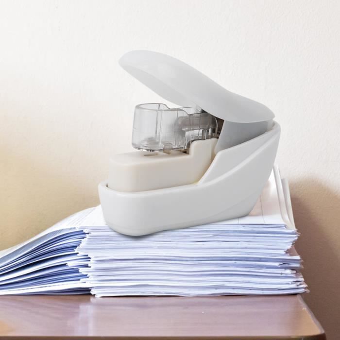 Lot De 4 Agrafeuses De Bureau Sans Agrafes + Machine à Découper Les Coins - Outil Écologique Pour École, Maison Et Bureau