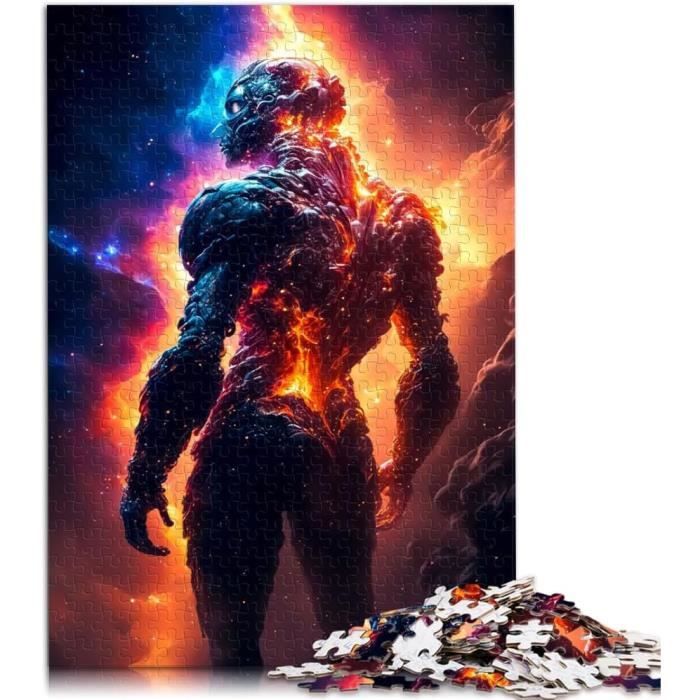 Chat Noir Mystique Puzzle 1000 Pièces Papier pour Adultes Livre Magique Jeu de Puzzle 1000 Pièces Détente Décoration Cadeau 52x38cm/1000pcs