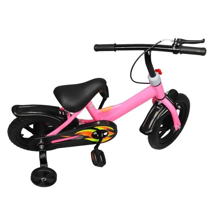 Roues Stabilisatrices Lumineuses Pour Vélo Enfant - Paire D'entraînement En Acier Carbone