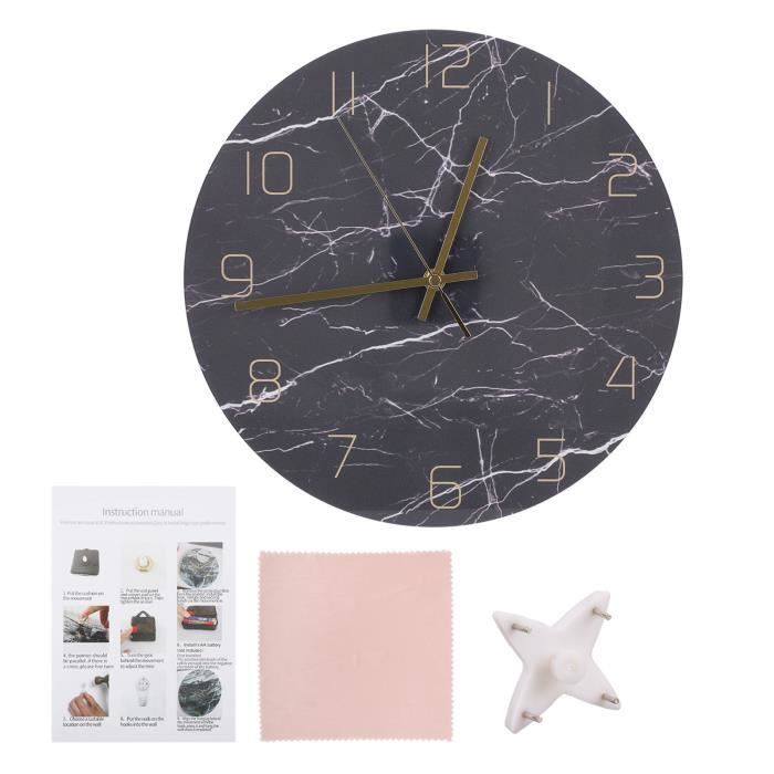 Horloge murale originale en métal et paille D50 cm - Beige - Atmosphera pas cher