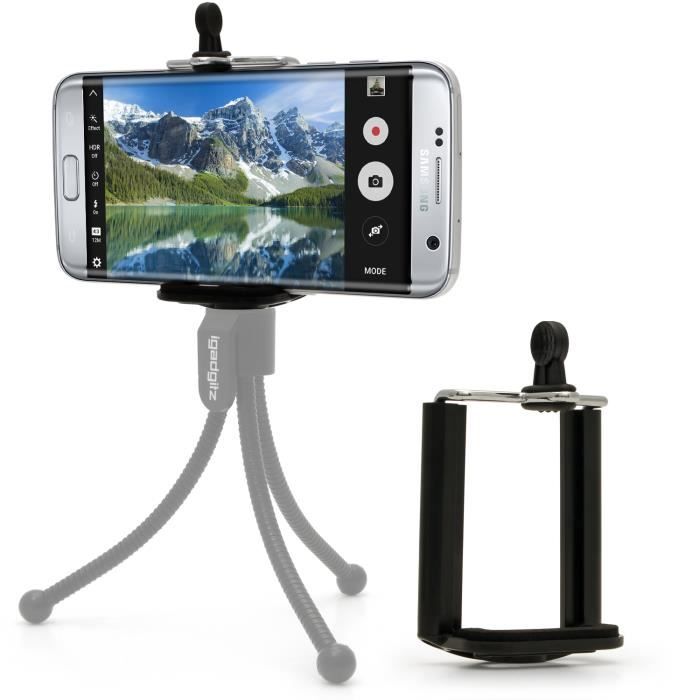 Adaptateur Téléphone Pour Trépied - Compatible 55 à 85 Mm, Fixation Ressort, Vis 6,35 Mm, Pour Selfie Et Supports