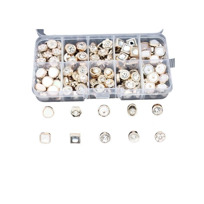 Boutons Perles Couvre-Boutons Pour Blouse Femme - Lot De 2, Décoration Manchette, Accessoire Mode DIY - Taille 2.5cm