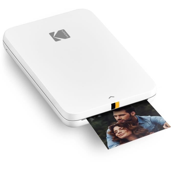 Imprimante Photo Mobile instantanée - KODAK - Step Printer Slim - Photos 5,1 x 7,6 cm Papier Zink - iOS et Android
