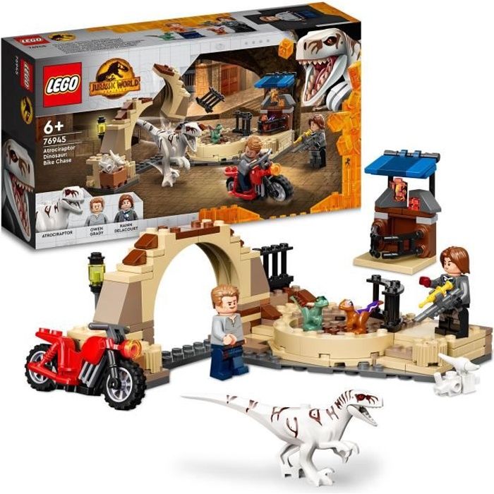 LEGO® 76945 Jurassic World La Poursuite en Moto de l'Atrociraptor