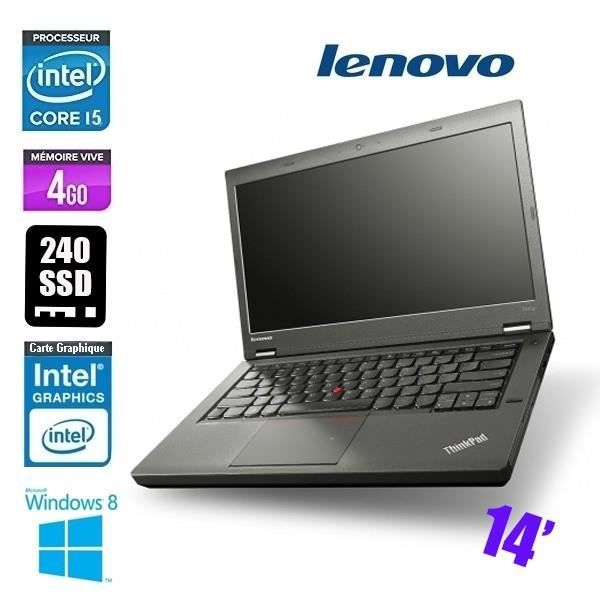 Top achat PC Portable LENOVO THINKPAD T440P CORE I5 4300M 2.6GHZ pas cher
