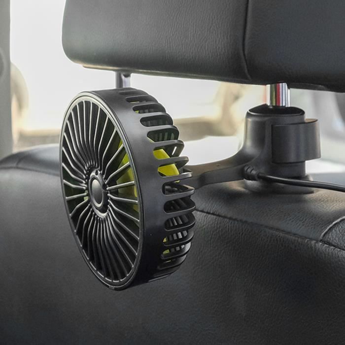 Allecto Plus - Ventilateur de voiture à vitesse de vent réglable pour siège auto