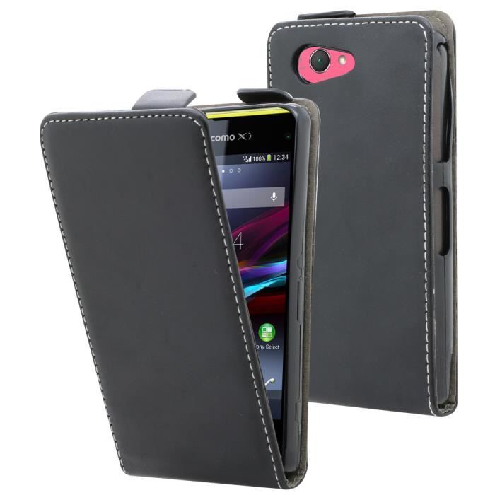 Étui pour Sony Xperia Z3, étui portefeuille en cuir avec emplacements