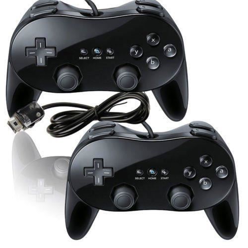 2x Manette Contrôleur joypad remote PRO Pour Nintendo Wii Noir - Cdiscount  Informatique