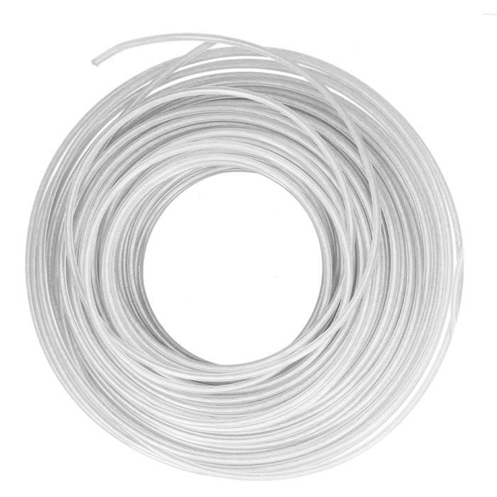 Lot De 3 Fils Nylon 1,30 Mm X 15 M Pour Débroussailleuse - Corde De Rechange Ronde, Tondeuse à Gazon, Coupe-herbe - 9