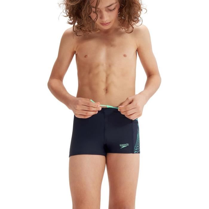 boxer de bain enfant speedo eco plastisol placem aqsh - navy - 13/14 ans