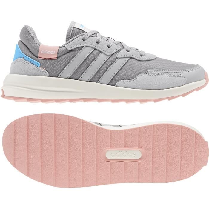 Chaussures de running femme adidas Retrorun - ADIDAS - Gris - Running - Femme