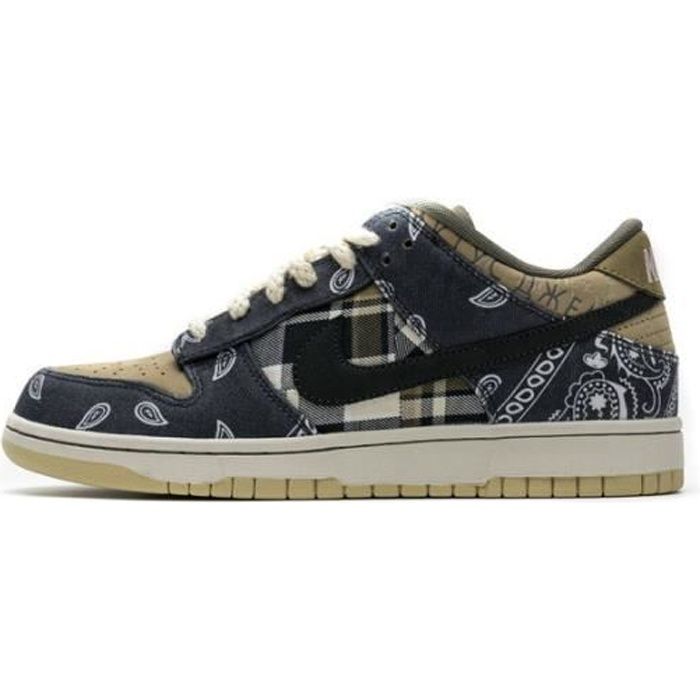Basket Travis Scott x NIKEs SB Dunk Low TxT Chaussures de Running Femme  homme Noir jaune - Cdiscount Sport