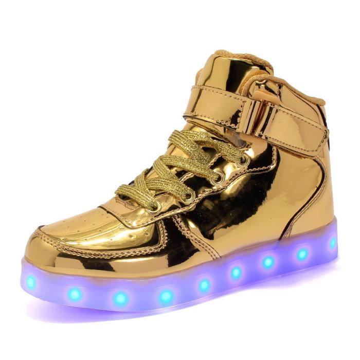 Baskets Montantes Rechargeables par USB pour Filles garçons APTESOL Chaussures pour Enfants à LED avec lumière 