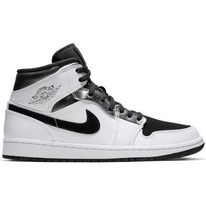 Basket NIKE AIR Jordan 1 Jordan One AJ 1 Mid Chaussure pour Homme et Femme  Blanc Blanc - Cdiscount Chaussures