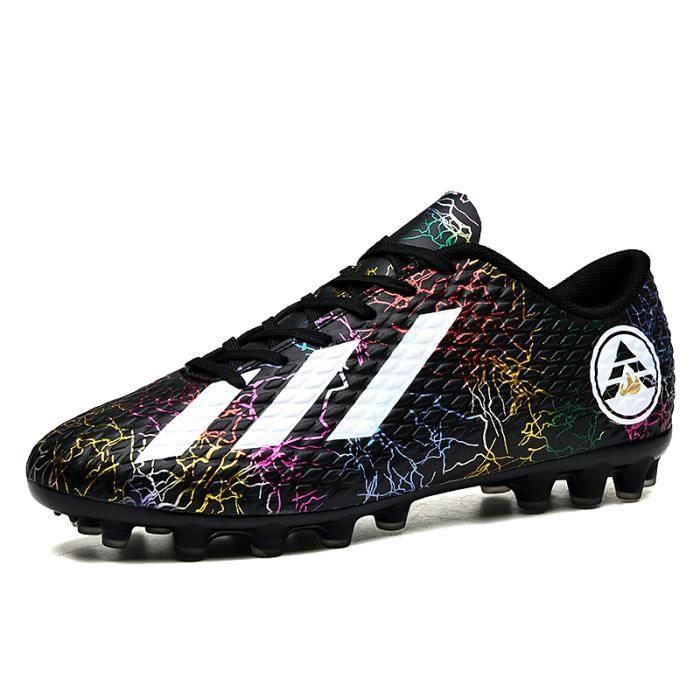 Chaussures De Football IFIKK - Unisexe Adulte/Enfant - Semelle Crampons - Cuir Souple