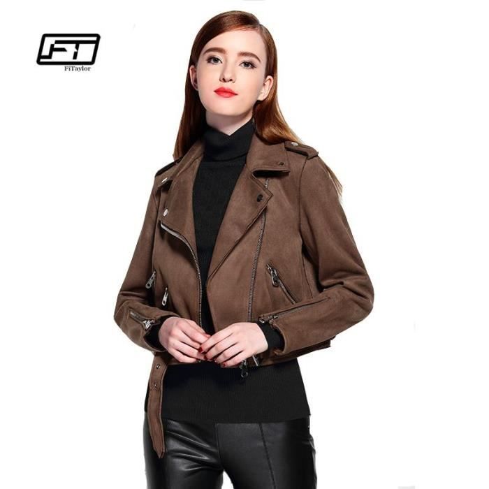 Veste Moto Femme En Cuir Véritable - Slim Fit, Capuche, Noir, Style Motard, Neuf Avec étiquettes