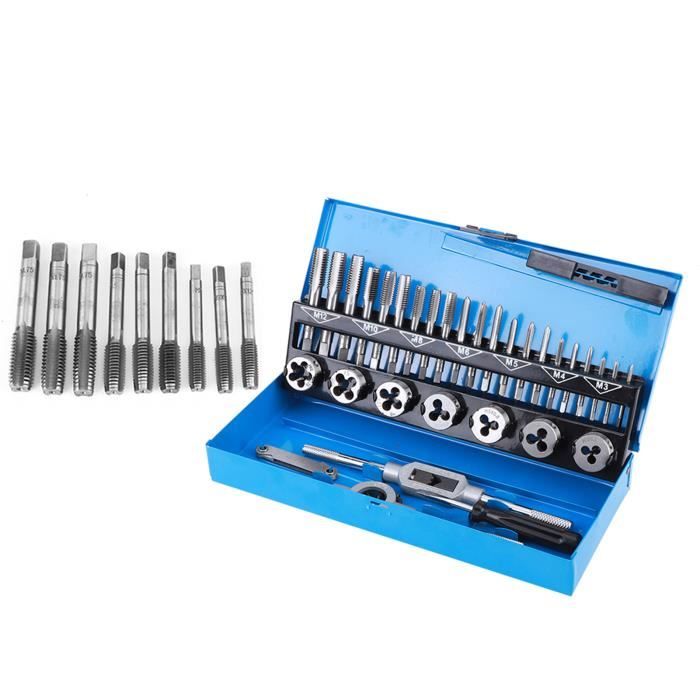 Jeu De Tarauds NPT 5 Pièces - Acier Carbone - Tailles 1/8