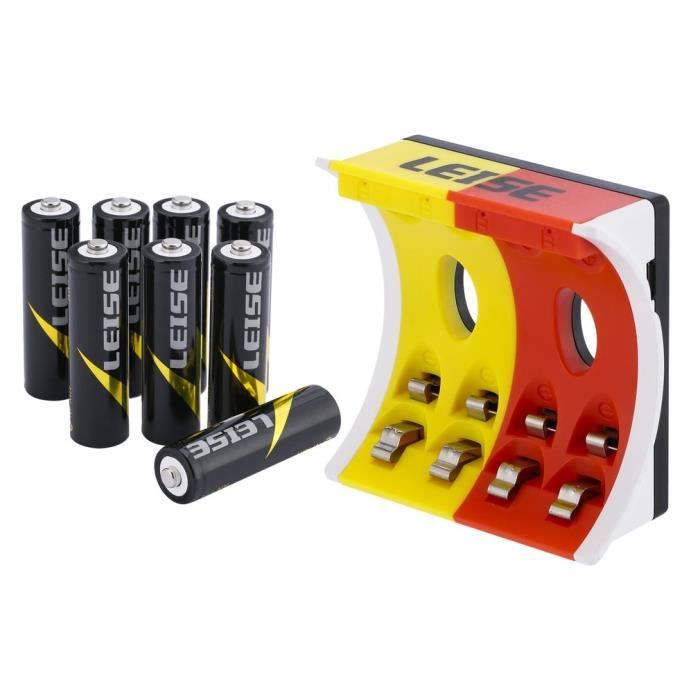 Chargeur Intelligent Piles Rechargeables Aideepen - Pour 18650, 21700, AA, AAA, Li-ion/Ni-MH - Écran LCD, Ports Type-C