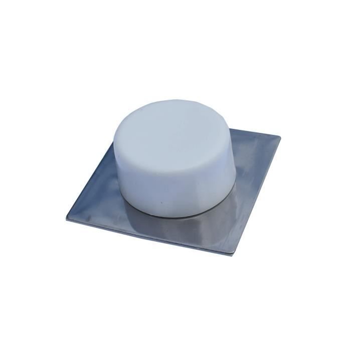 Plaque De Séparation Murale Pour Tuyaux - Auto-Adhésive, ABS, Diamètre 16.5 Mm - 2 Pièces