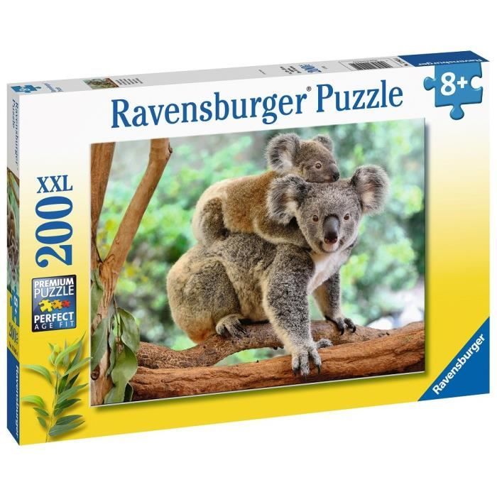 Puzzle 200 pièces XXL - Famille koala - Ravensburger - Animaux - Mixte